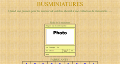Desktop Screenshot of busminiatures.fr